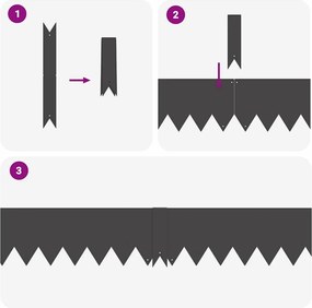 vidaXL Περίγραμμα γκαζόν 20 pcs Μαύρο 100 x 0.05 x 20 εκ