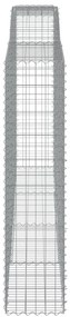vidaXL Συρματοκιβώτια Τοξωτά 6 τεμ. 400x50x200/220 εκ. Γαλβαν. Ατσάλι