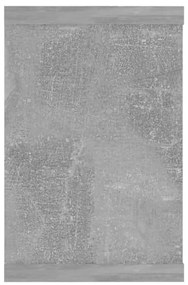Ράφια Κύβοι Τοίχου 4 τεμ. Γκρι Σκυρ. 60x15x23 εκ. Μοριοσανίδα - Γκρι