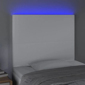 Κεφαλάρι Κρεβατιού LED Λευκό 100x5x118/128 εκ 3122229