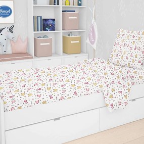 Παπλωματοθήκη Παιδική Elephant 172 Pink DimCol Single 160x240cm 100% Cotton