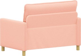 vidaXL Καναπές Ροζ 126 x 81 x 87,5 εκ Ύφασμα