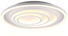 Φωτιστικό Οροφής - Πλαφονιέρα Kagawa 625815031 40W Led Φ50cm 6cm White Mat Trio Lighting Μέταλλο