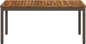 vidaXL Τραπεζάκι σαλονιού Φυσικό και Καφέ 49 x 100,5 x 45 cm