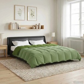 vidaXL Χειμερινό Παπλωματοθήκη 200 x 240 cm Χειμώνας Πράσινο