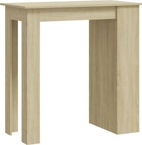 vidaXL Τραπέζι Μπαρ με Ράφια Sonoma Δρυς 102x50x103,5 εκ. Επεξ. Ξύλο