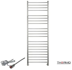 Thermo BELLAVIA Θερμαινόμενη πετσετοκρεμάστρα από ανοξείδωτο χάλυβα με ηλεκτρική λειτουργία 150x50cm Inox Brushed