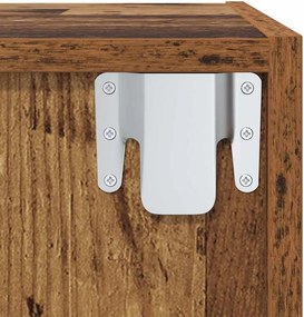 vidaXL Σετ επίπλου τηλεόρασης 2 pcs Καφέ Επεξεργασμένο Ξύλο