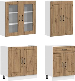 vidaXL Μονάδα κουζίνας KALMAR 8 pcs Artisan Δρυς Επεξεργασμένο Ξύλο