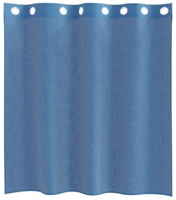 vidaXL Voile κουρτίνες με ροδέλες 2 τεμάχια Μπλε Ρουά
