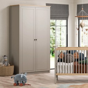 Ντουλάπα Γκρι / Δρυς PEDRE 106.5x54.3x197