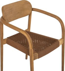 ΠΟΛΥΘΡΟΝΑ OSLO HM9636.01 ΞΥΛΟ TEAK ΦΥΣΙΚΟ &amp; ΣΧΟΙΝΙ--B’ΔΙΑΛΟΓΗΣ 55x54x80Y εκ.