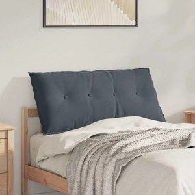 vidaXL Μαξιλάρι Πλάτης Σκούρο Γκρι 100 x 50 x 19 cm