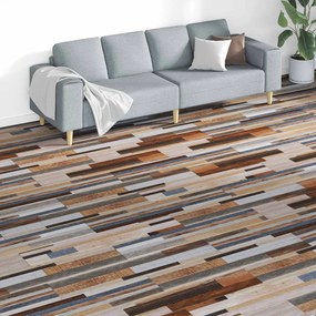 vidaXL Πλάκες Δαπέδου 18 pcs Πολύχρωμο 5,26 τ.μ. PVC