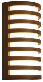 Απλίκα Φωτιστικό Τοίχου LED 10W IP65 3000K Καφέ E341 Zambelis-E341-Καφέ E341