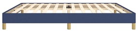 vidaXL Σκελετός Κρεβατιού Χωρίς Στρώμα Μπλε 200x200 εκ.Υφασμάτινο