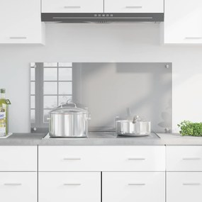 vidaXL Φωτιστικό Πίνακα Κουζίνας Ανοιχτό Γκρι 100x50x0,6 εκ Σκληρυμένο Γυαλί