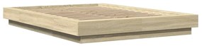 vidaXL Πλαίσιο Κρεβατιού Sonoma Δρυς 140x200 εκ. Επεξεργασμένο Ξύλο