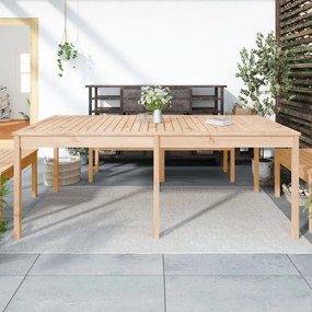 Τραπέζι Κήπου 203,5 x 100 x 76 εκ. από Μασίφ Ξύλο Πεύκου - Καφέ