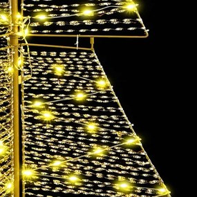 vidaXL Χριστουγεννιάτικο Δέντρο 240 LED Θερμό λευκό 180 cm PET