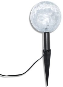 vidaXL Φωτιστικά Ηλιακά Μπάλα LED 3 τεμ. με Στηρίγματα &amp; Ηλιακό Πάνελ