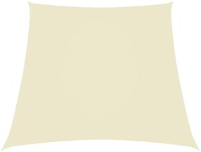 vidaXL Πανί Σκίασης Τρίγωνο Κρεμ 2/4 x 3 μ. από Ύφασμα Oxford