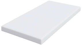 vidaXL Στρώματα Λευκό 90 x 200 cm 100% ύφασμα πολυεστέρα με τζακάρ