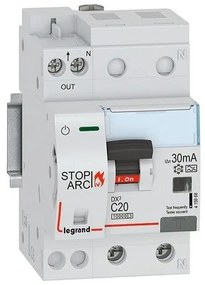DX3 αυτόματη ασφάλεια/ρελέ διαρροής 2Π 20A 30mA με προστασία τόξου Legrand 415968