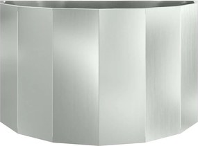 vidaXL Γλάστρα Ασημί 90 x 45 x 50 εκ. Επικαλυμμένος Χάλυβας