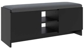 Παπουτσοθήκη Zulla Megapap χρώμα μαύρο 110x37x43εκ.