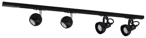 Ράγα Φωτιστικό Οροφής 1μ Tracer λευκό μαύρο TK Lighting-4045-Μαύρο 4045