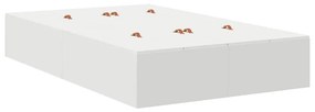vidaXL Κρεβάτι με αποθηκευτικό χώρο Λευκό 236.5 x 120 x 31.5 εκατοστά