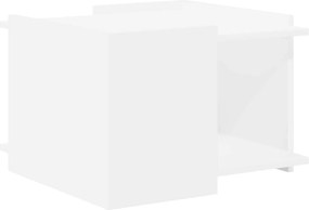 vidaXL Τραπεζάκι σαλονιού Λευκό 50,5 x 50 x 33 cm Επεξεργασμένο Ξύλο