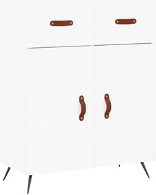 vidaXL Ντουλάπι Λευκό 69,5x34x180 εκ. από Επεξεργασμένο Ξύλο