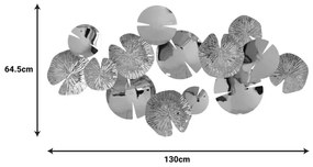 ΔΙΑΚΟΣΜΗΤΙΚΟ ΤΟΙΧΟΥ LILY INART ΜΕΤΑΛΛΟ ΣΕ ΧΡΥΣΗ ΑΠΟΧΡΩΣΗ130X64.5X6ΕΚ