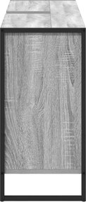 vidaXL Ντουλάπι Μπάνιου Γκρίζο Σονομα 90 x 30 x 60 cm