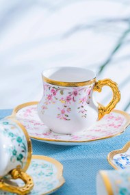 Stewehome Σετ πορσελάνινων φλιτζανιών καφέ για 6 άτομα Πολύχρωμο