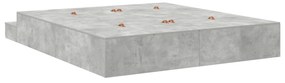 vidaXL Κρεβάτι Αποθήκευσης Γκρι 180x200 εκ