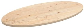 vidaXL Επιφάνεια Τραπεζιού Οβάλ 90 x 45 x 2,5 εκ. Μασίφ Ξύλο Πεύκου