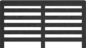 vidaXL Καπάκι Καλοριφέρ Μαύρη Οξυά 149 x 20 x 82 cm Επεξεργασμένο ξύλο