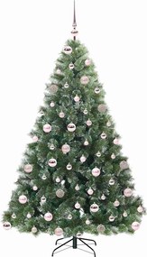 vidaXL Τεχνητό Χριστουγεννιάτικο Δέντρο Πράσινο 180 cm ΠΕ και PVC