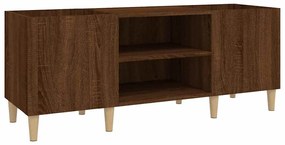 vidaXL Δισκοθήκη Καφέ Δρυς 121 x 38 x 48 εκ. από Επεξεργασμένο Ξύλο