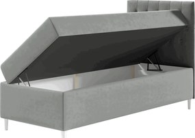 Επενδυμένο κρεβάτι Junior Filip I-Mauro-Μήκος: 100 εκ.-Deksia