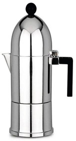 Καφετιέρα Espresso La Cupola A9095/3 B 150ml Silver-Black Alessi Αλουμίνιο