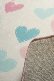 Carpet (140 x 190) Hearts Multicolor