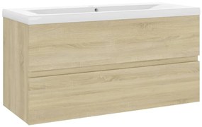 vidaXL Ντουλάπι Μπάνιου με Νιπτήρα Sonoma Δρυς από Επεξ. Ξύλο