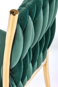 K436 chair color: dark green / gold DIOMMI V-CH-K/436-KR-C.ZIELONY/ZŁOTY