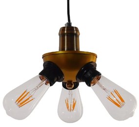 Φωτιστικό Οροφής Copper 01076 Gold GloboStar Metal