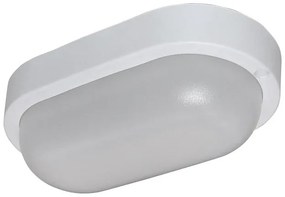 Adeleq Led Απλίκα Pc Οβάλ 160x90mm 8W 4000K Ip54 Λευκή 21-1600810