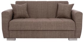 Καναπές - Κρεβάτι Polya Διθέσιος Καφέ 150x84x88 εκ. 150x84x88 εκ.